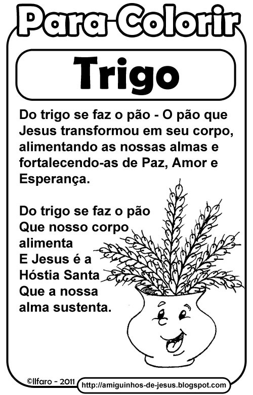 Símbolos da Páscoa: Uva, Trigo e Sino ~ Amiguinhos de Deus